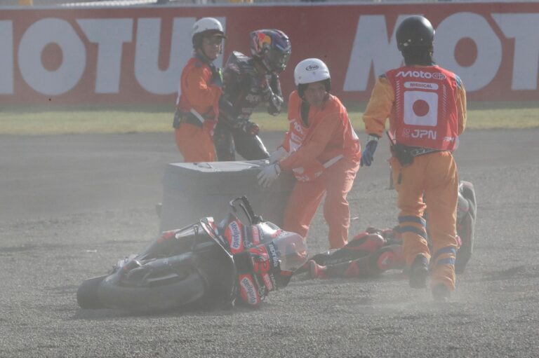 Jorge Martin to undergo surgery after breaking collarbone in Japanese GP sprint