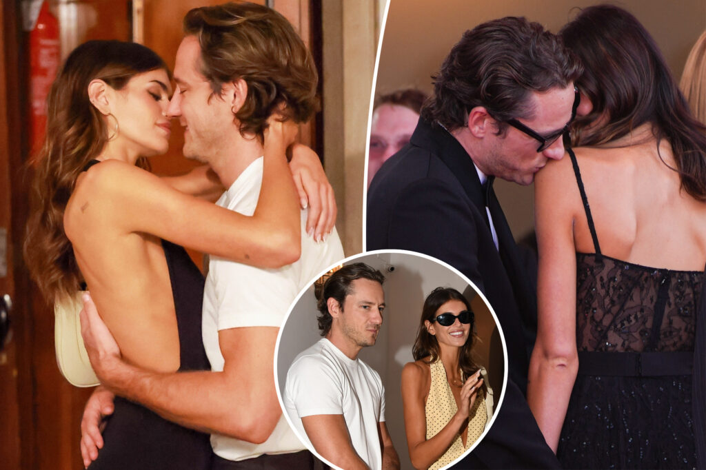 Kaia Gerber and Lewis Pullman heat up Venice Film Festival with sizzling makeout session
