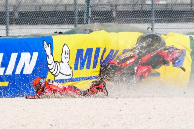 Marc Marquez crashed in the “easiest part” of San Marino MotoGP sprint