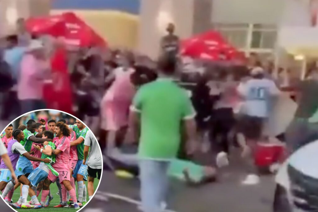 Massive soccer fan brawl erupts after chaotic Leagues Cup finale