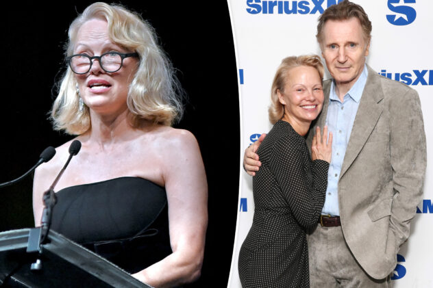 Pamela Anderson calls PR stunts ‘a death sentence’ after being accused of faking Liam Neeson romance