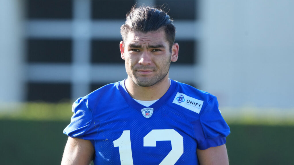 Puka Nacua injury update: Rams WR bleeding from head after big hit, exits to locker room