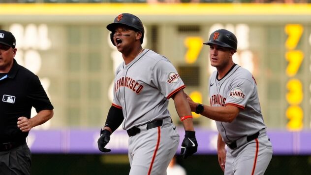 Rockies, Giants get into benches-clearing scrap after Rafael Devers admires home run