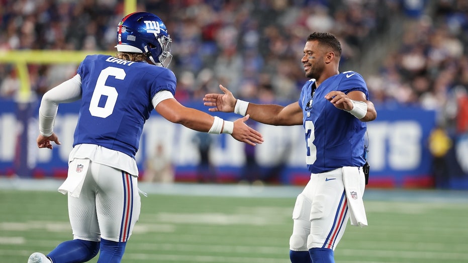 Russell Wilson on Jaxson Dart: 'My focus is helping the New York Giants win'
