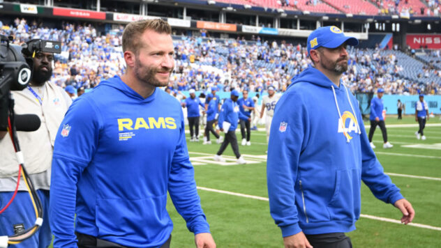Sean McVay suffered an injury no NFL player ever wants to endure during the Rams' blowout win over Titans