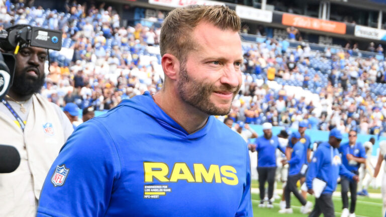 So, Sean McVay Playing Hurt? The Bizarre & Painful Sideline Injury Suffered In Week 2