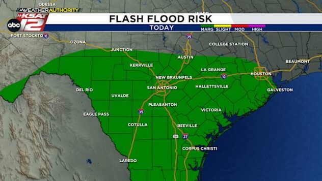 SUNDAY WEATHER UPDATE: Areas of rain could lead to spots of street flooding