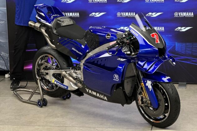 Yamaha showcases V4-powered MotoGP bike ahead of race debut