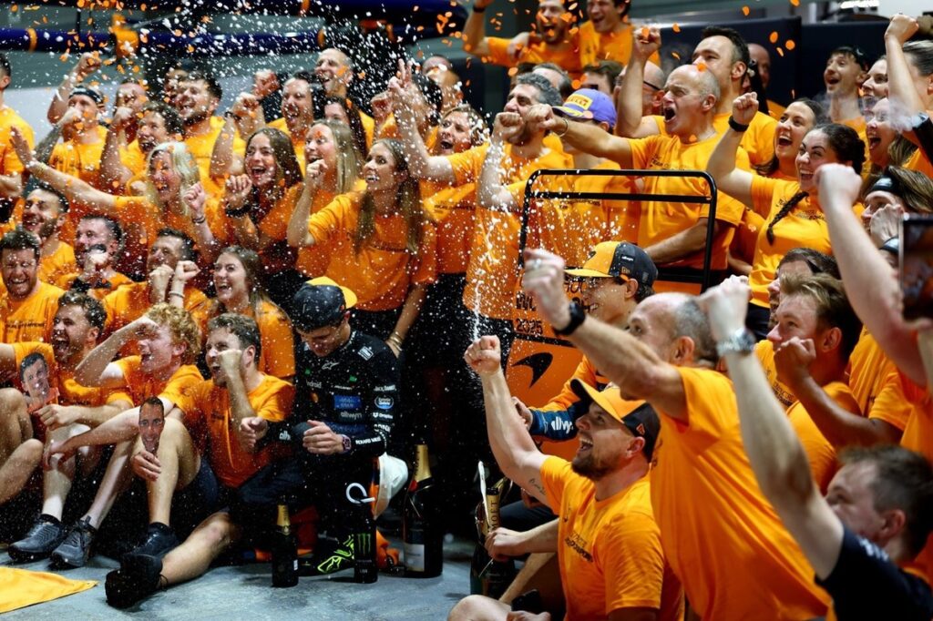 Bahrain glows papaya orange as McLaren seal 2025 F1 constructors' title