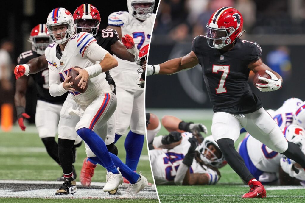 Bijan Robinson’s monstrous game, 81-yard touchdown powers Falcons over Bills in big upset