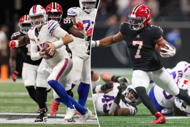 Bijan Robinson’s monstrous game, 81-yard touchdown powers Falcons over Bills in big upset
