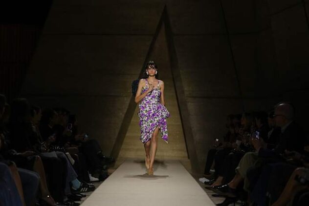 Chloe says it with printed flowers in Paris show