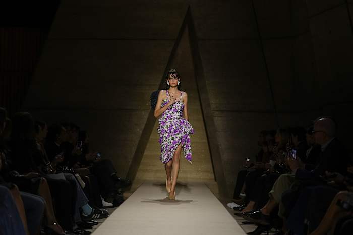 Chloe says it with printed flowers in Paris show