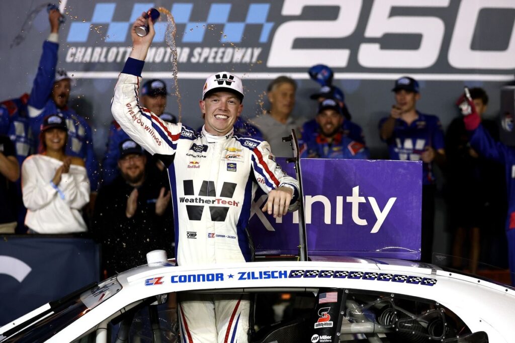 Connor Zilisch wins at Roval; Gray eliminated from Xfinity playoffs by one point