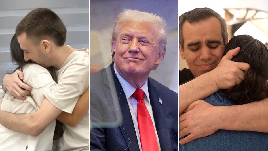Freed hostages' loved ones thank Trump for reuniting them after more than two years