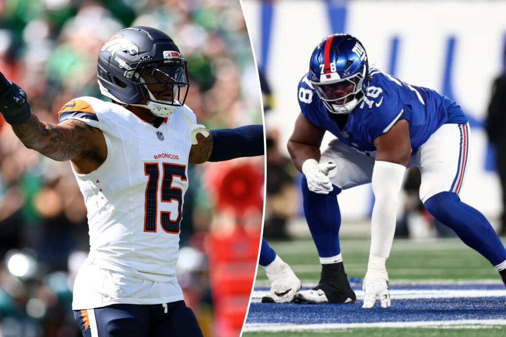 Giants’ Andrew Thomas wins testy battle against Broncos’ sack specialist