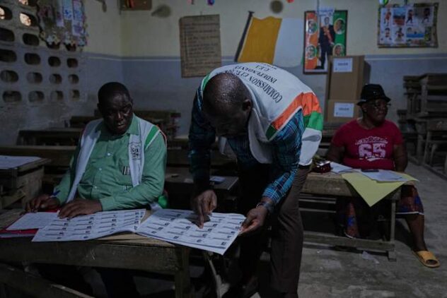 Ivory Coast counts votes in key election with incumbent Ouattara predicted to win fourth term