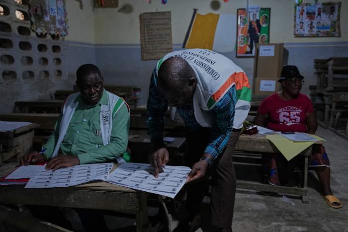 Ivory Coast counts votes in key election with incumbent Ouattara predicted to win fourth term