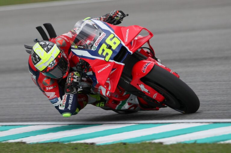 Joan Mir celebrates “easy” day at Sepang as Honda trio lauds bike