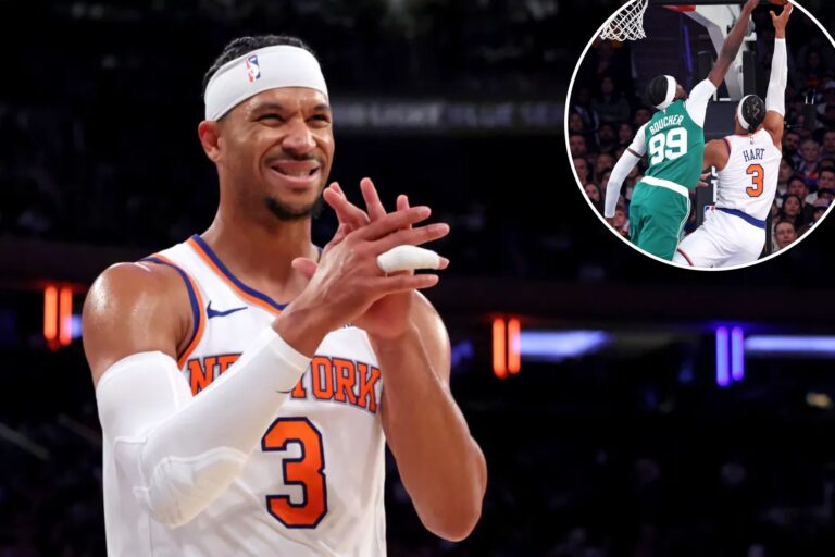 Josh Hart plays like a ‘monster’ on the boards in his Knicks season debut