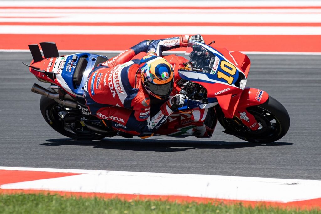 Luca Marini eyes MotoGP front row as Honda makes strong start at Indonesian GP