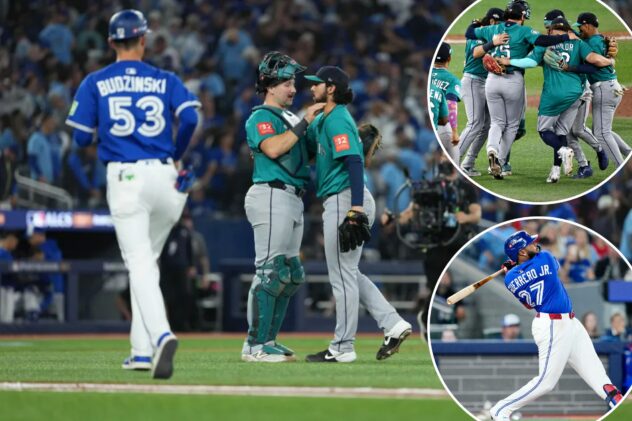 Mariners silence Blue Jays after early homer to secure first ALCS win since 2001 in Game 1