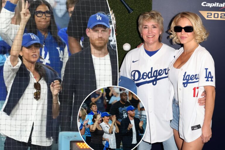 Meghan Markle, Prince Harry, Sydney Sweeney take in celebrity-packed World Series Game 4