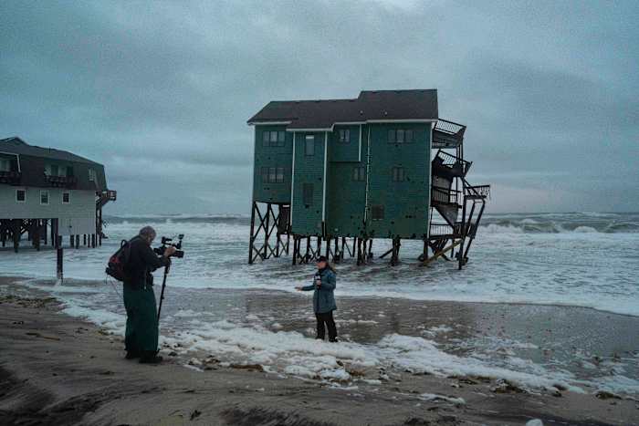 New Jersey declares emergency as nor'easter approaches, while Alaska flooding carries away homes