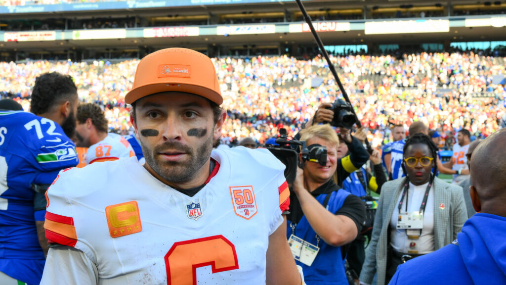 NFC Notes: Baker Mayfield, Jalen Coker, Buccaneers, Panthers, Saints