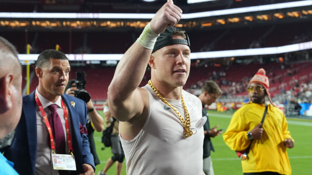 NFC Notes: Sam Darnold, Christian McCaffrey, Jaxon Smith-Njigba, 49ers, Seahawks