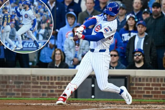Pete Crow-Armstrong’s clutch hit keeps Cubs’ season alive with Game 3 win over Brewers