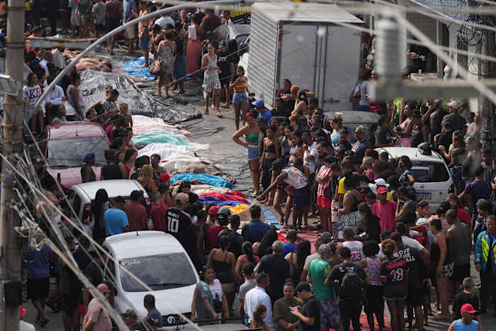 Protests erupt after police raid in Brazil leaves 119 dead and draws accusations of excessive force