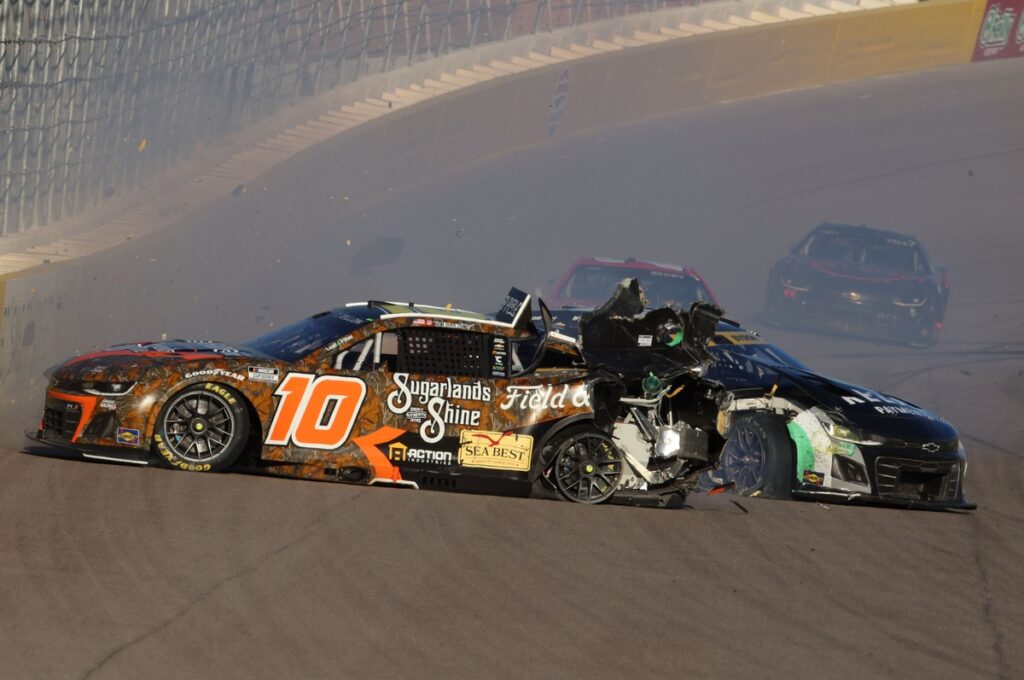 Ty Dillon's NASCAR spotter fired after violent Las Vegas pit entry crash
