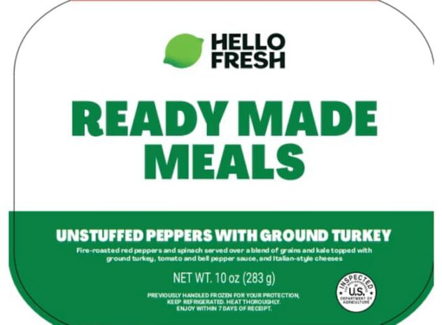 USDA warns that Hello Fresh subscription meals may contain listeria-tainted spinach