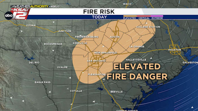 Windy, dry weather will elevate fire danger