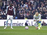 Black Aston Villa star Amadou Onana refuses to take the knee ahead of kick-off against Man City on 'No Room for Racism' weekend