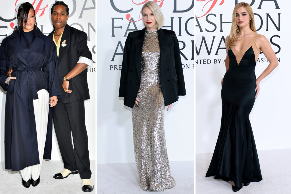 CFDA Fashion Awards 2025 red carpet: Rihanna, A$AP Rocky, Naomi Watts and more