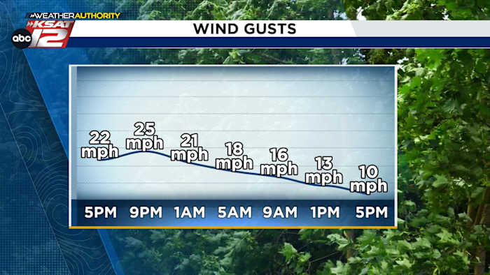 Cold Front Brings Strong winds to South Central Texas