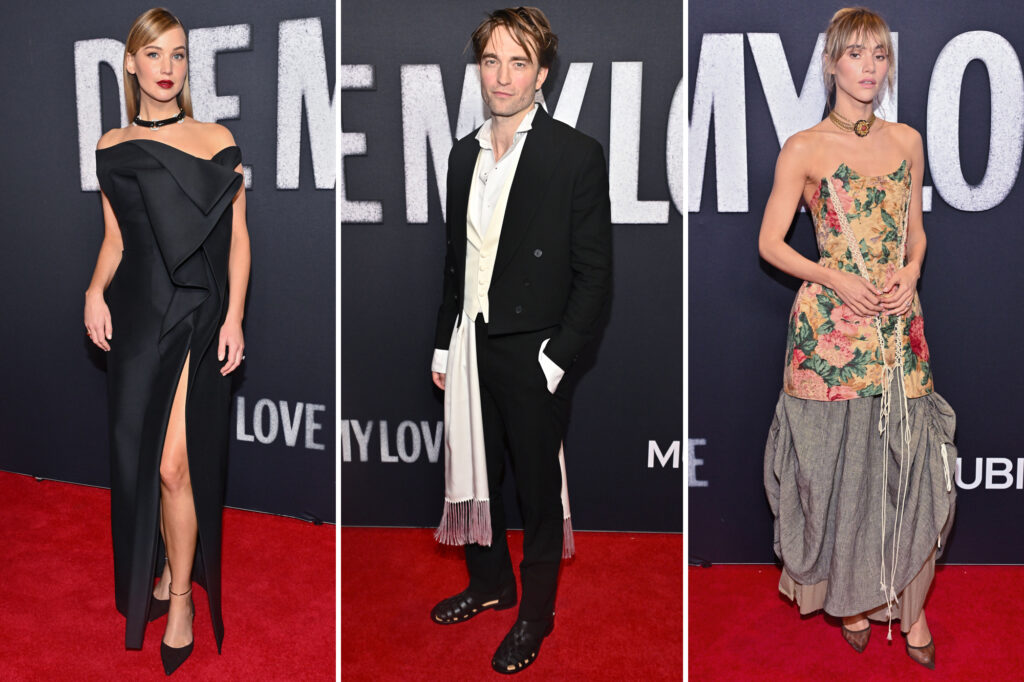 ‘Die My Love’ NY premiere red carpet: Jennifer Lawrence, Robert Pattinson, Suki Waterhouse and more