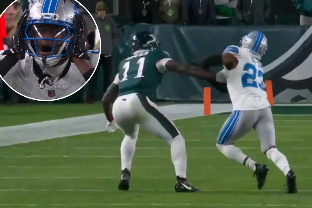 Eagles escape Lions after controversial pass interference call: ‘Absolutely terrible’