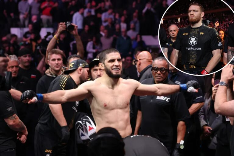 Islam Makhachev secures title in second weight class with UFC 322 win over Jack Della Maddalena