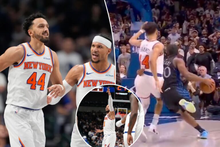 Landry Shamet’s heroics, late whistle save Knicks in wild win over lowly Mavericks