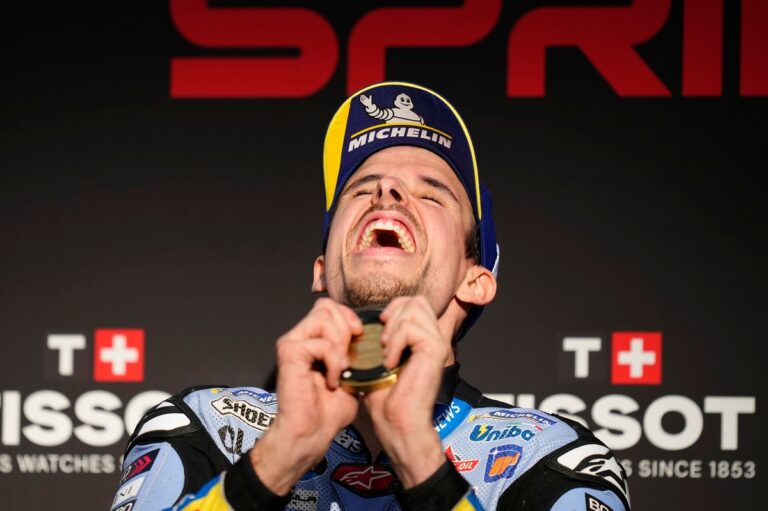 MotoGP Portuguese GP: Alex Marquez shakes off Pedro Acosta for sprint win