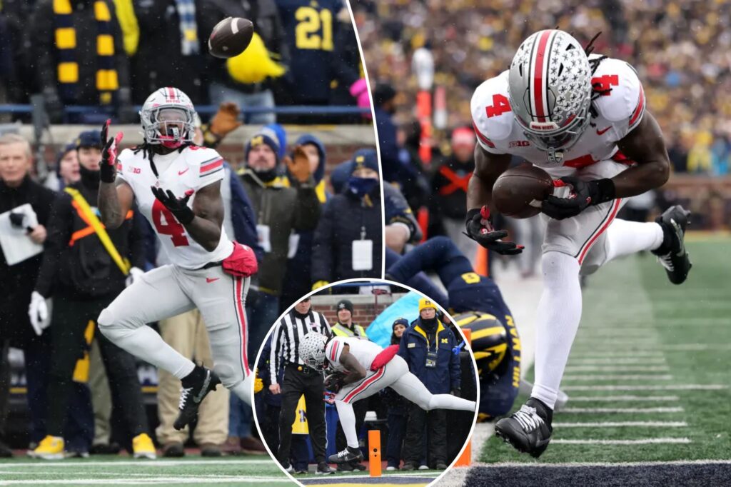 Ohio State’s controversial touchdown in win against Michigan causes stir on social media