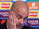 Pep Guardiola admits he was at fault for Man City's 2-0 defeat by Bayer Leverkusen as manager accepts making 10 CHANGES was a 'mistake'
