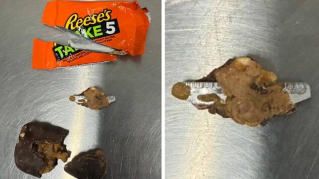 Razor blade allegedly found in Halloween candy, police say