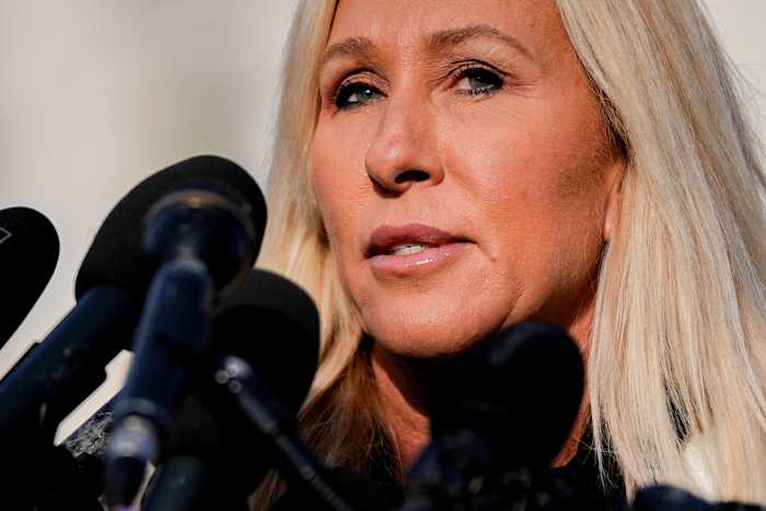 Rep. Marjorie Taylor Greene of Georgia says she is resigning from Congress