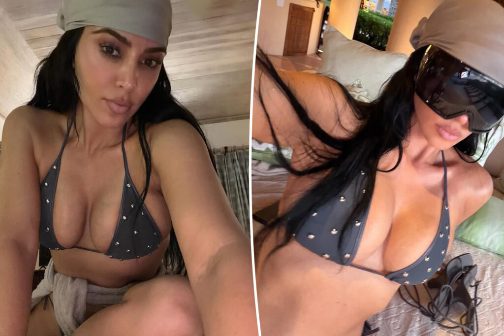 Unbothered Kim Kardashian shares bikini pics after failing bar exam