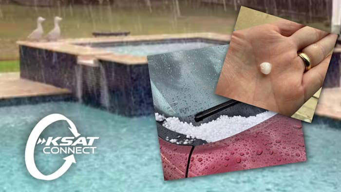Viewers share photos of hail, storms on KSAT Connect