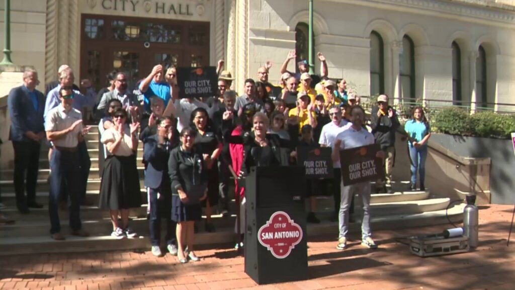 WATCH: San Antonio officials recognize approval of Propositions A and B with pep rally at City Hall